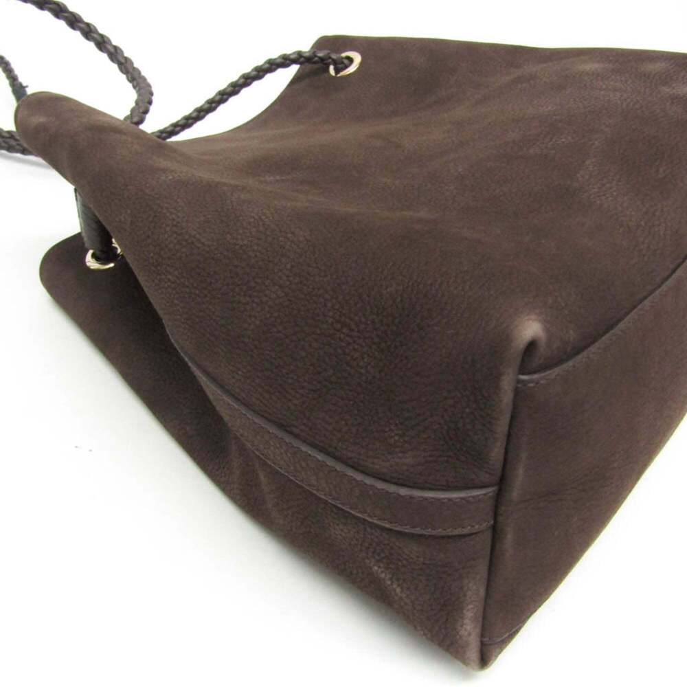 GUCCI Authentic Brown Leather Tote Bag - Picture 5 of 15
